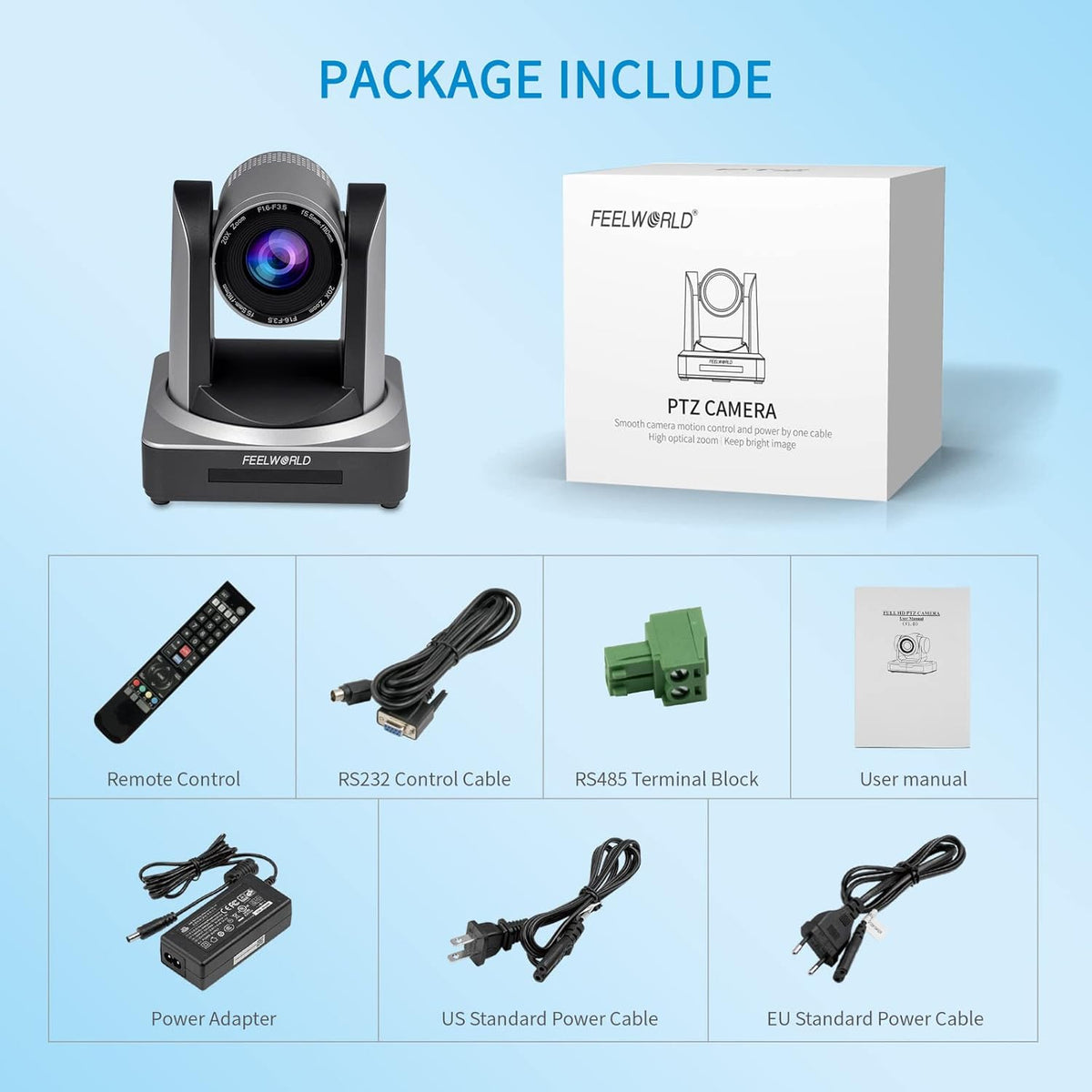 20X Optical Zoom 3G SDI HDMI IP PTZ Camera E9801