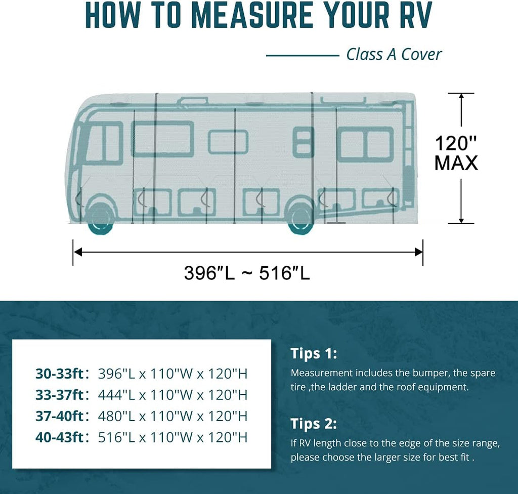 Class A RV Cover 5 Layers 37'-40' Motorhome V93898