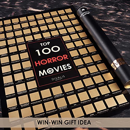 Horror Movies Scratch off Poster U170