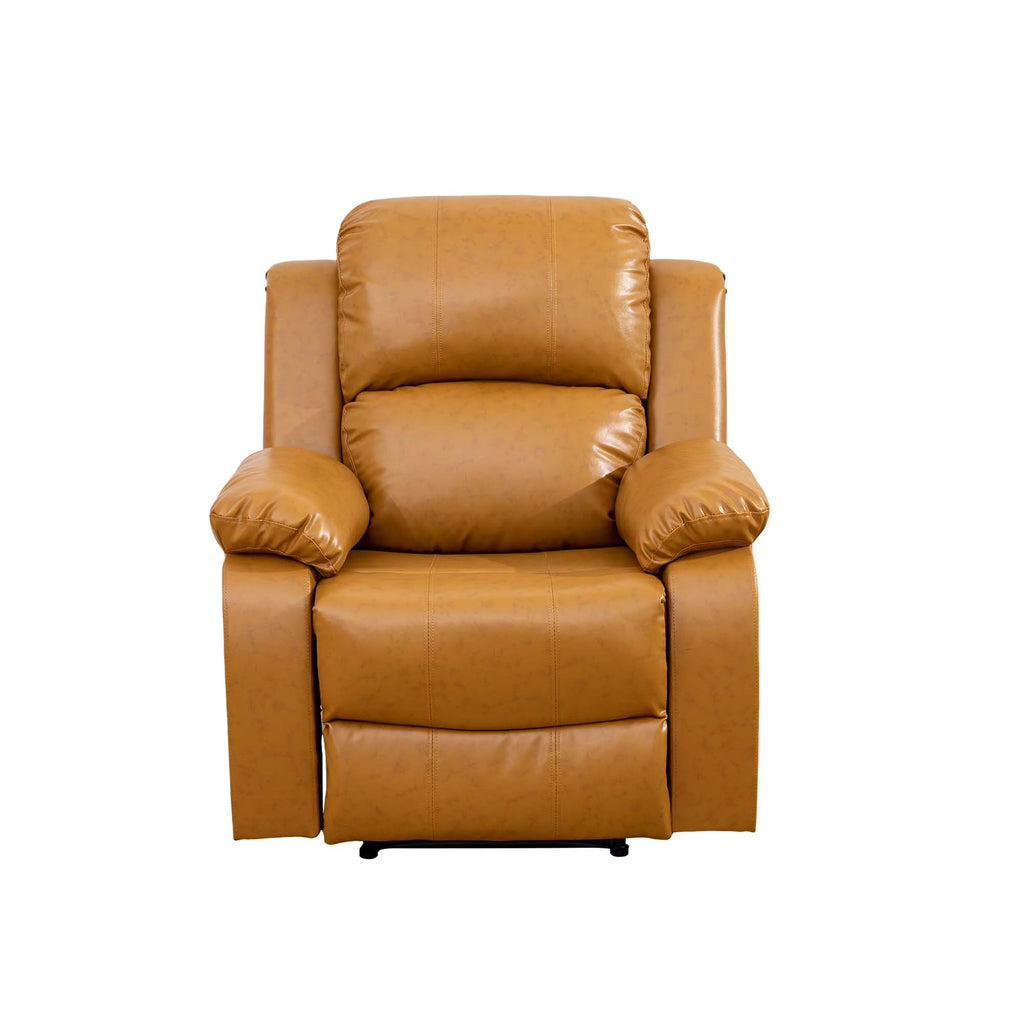 Yellow Leather Recliner Chair N36981