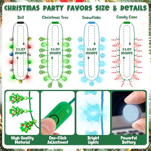 Christmas Light Up Necklace N7664