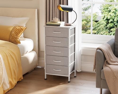 5 Drawer Fabric Dresser with Steel Frame Z292115