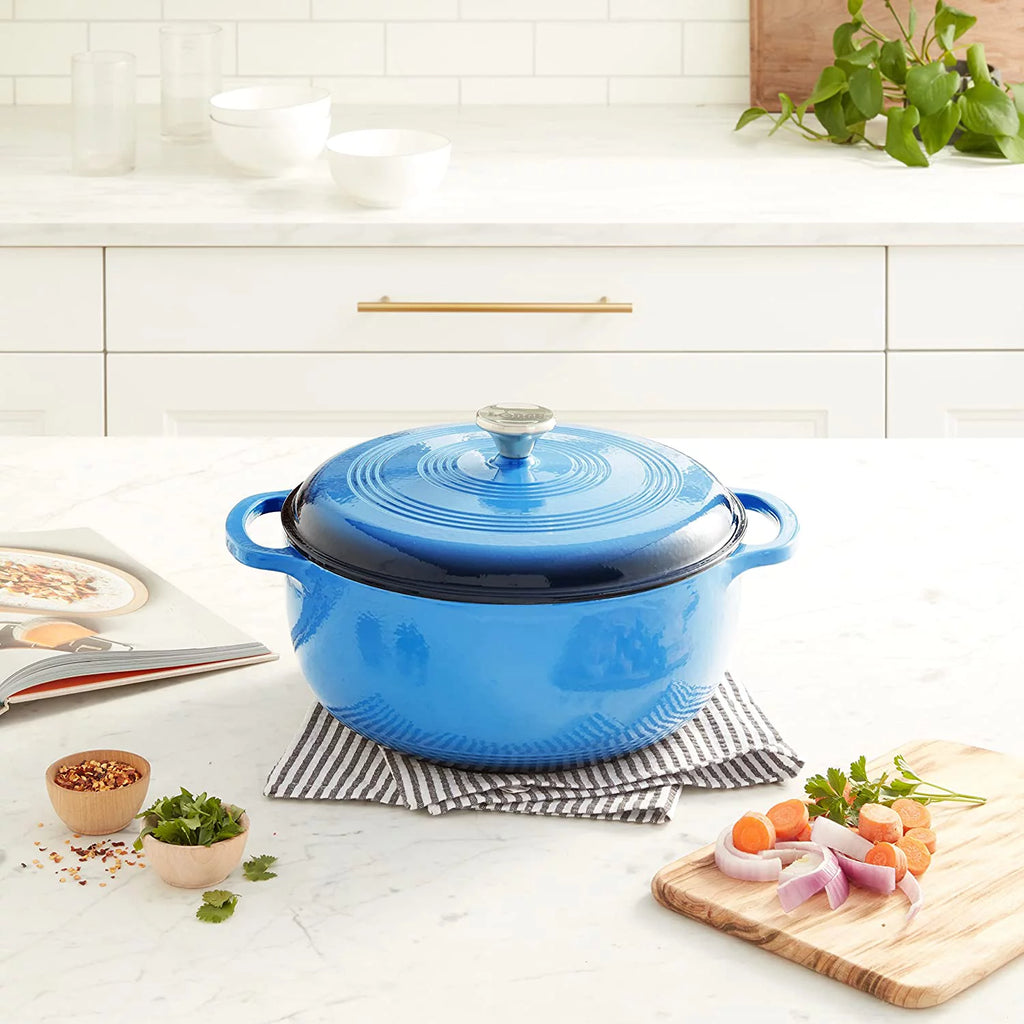 7.5 Quart Enameled Cast Iron Dutch Oven with Lid R253