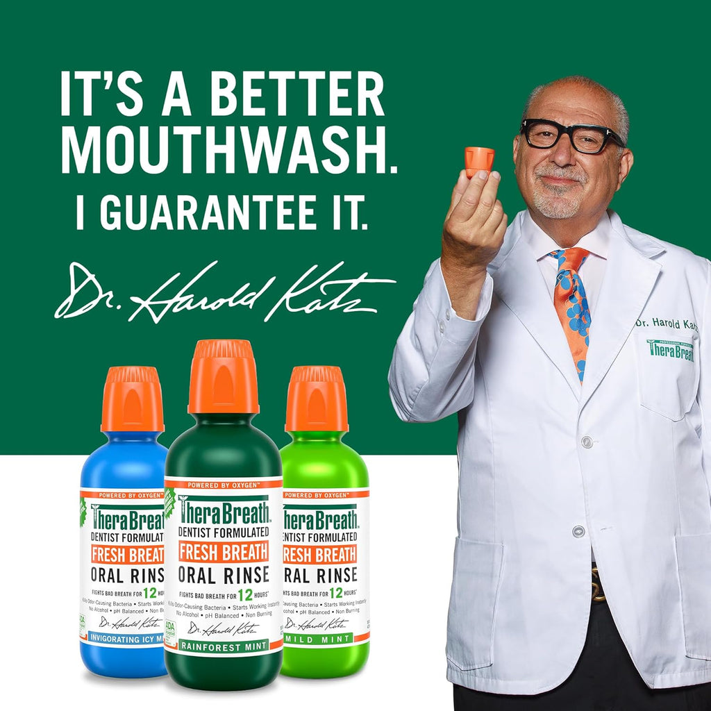 Rainforest Mint Alcohol-Free Mouthwash 16 Fl Oz (2-Pack) Z25407