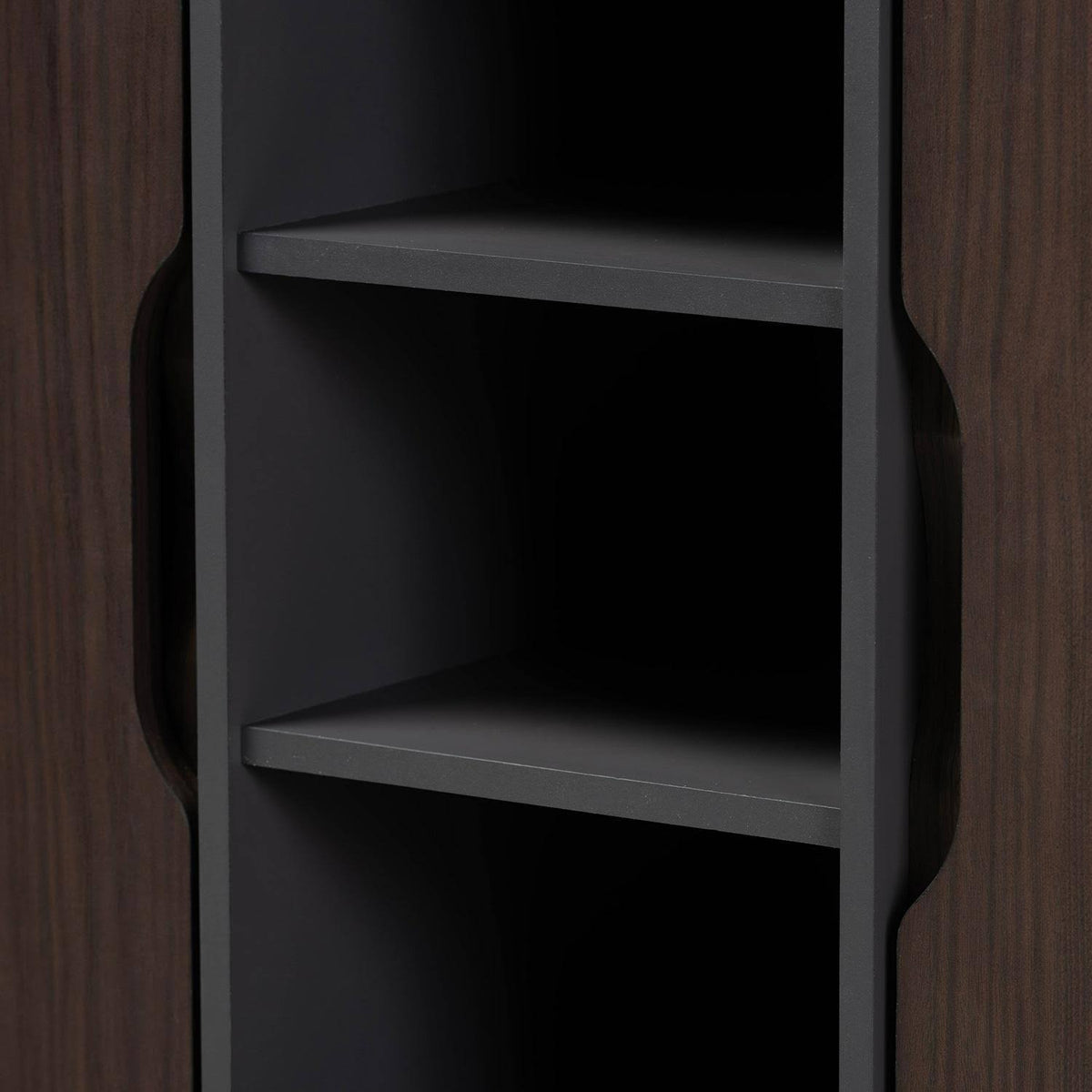 Two-Tone Dark Brown and Grey Wood Dresser Z598078