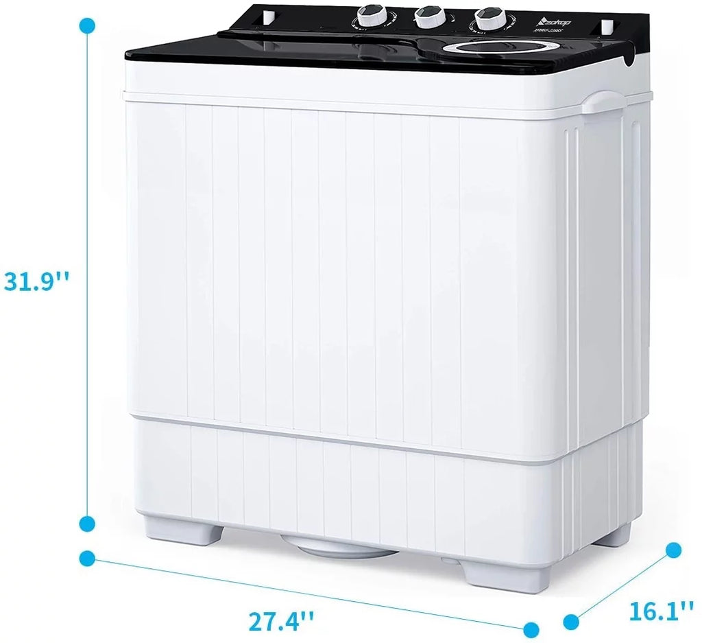 26lbs Portable Semi-automatic Twin Tub Washing Machine V176