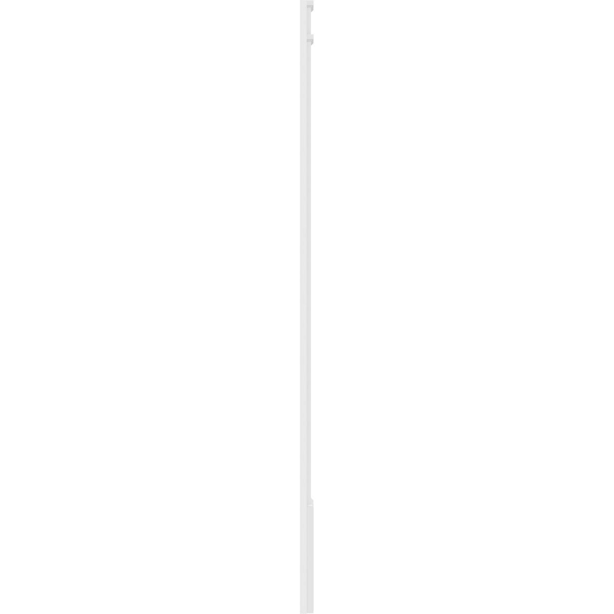 Two Equal Flat Panel PVC Pilaster with Decorative Capital & Base (Pair) T169249