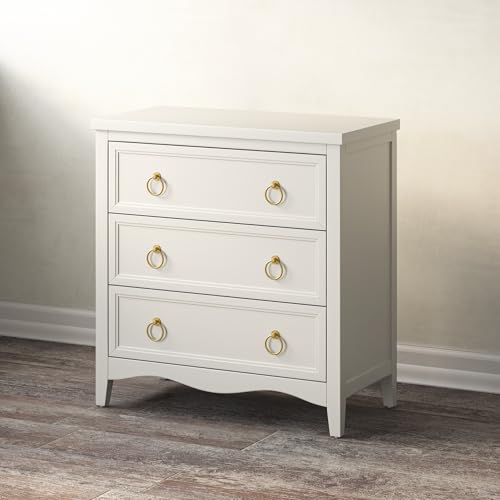 White 3-Drawer Dresser M420