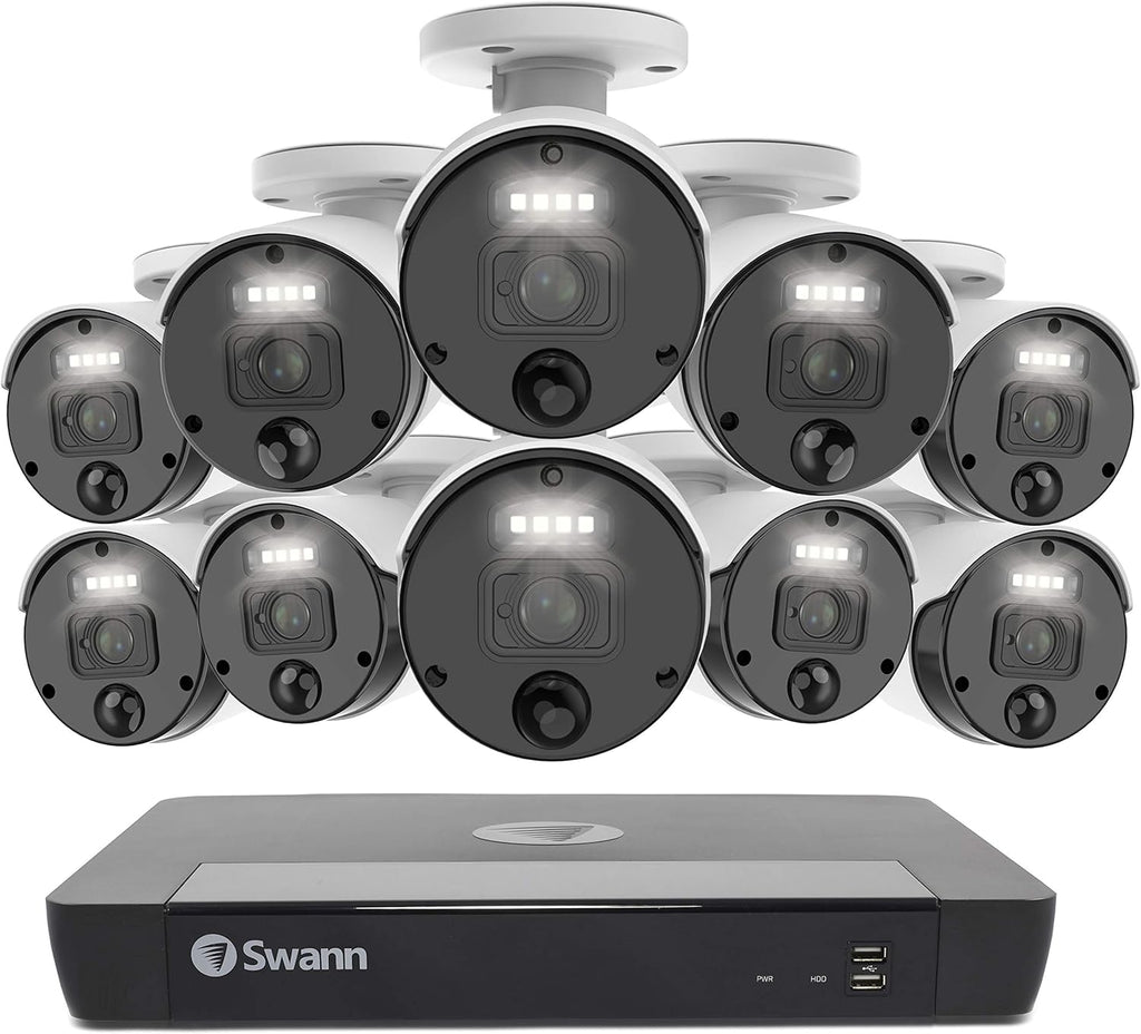 8 Camera 8 Channels POE NVR 4K Wired Security Camera System Z7374