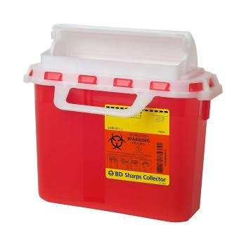5.4 Quart Sharps Container with Case of 12 G338