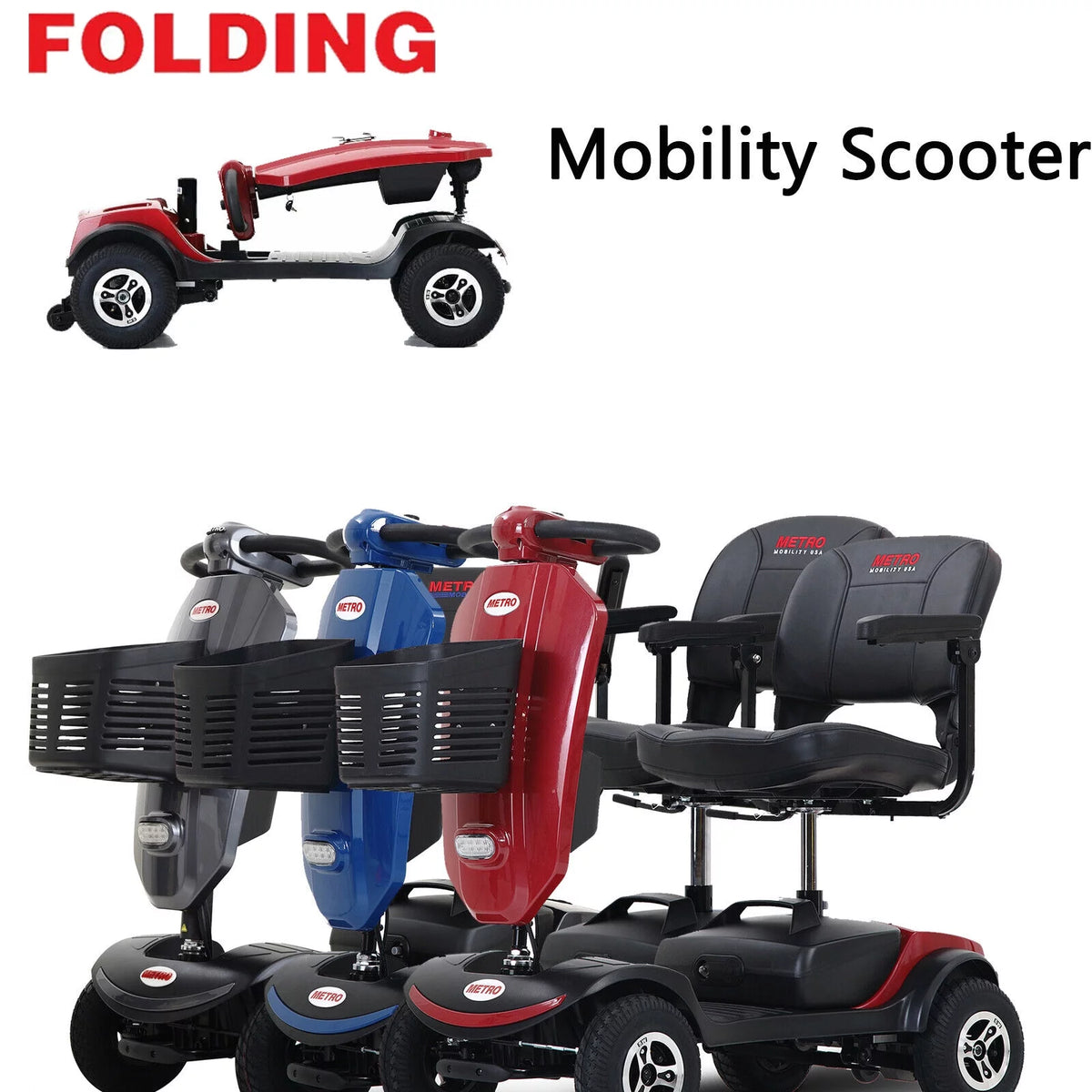 4 Wheel Compact Travel Power Scooter R5008