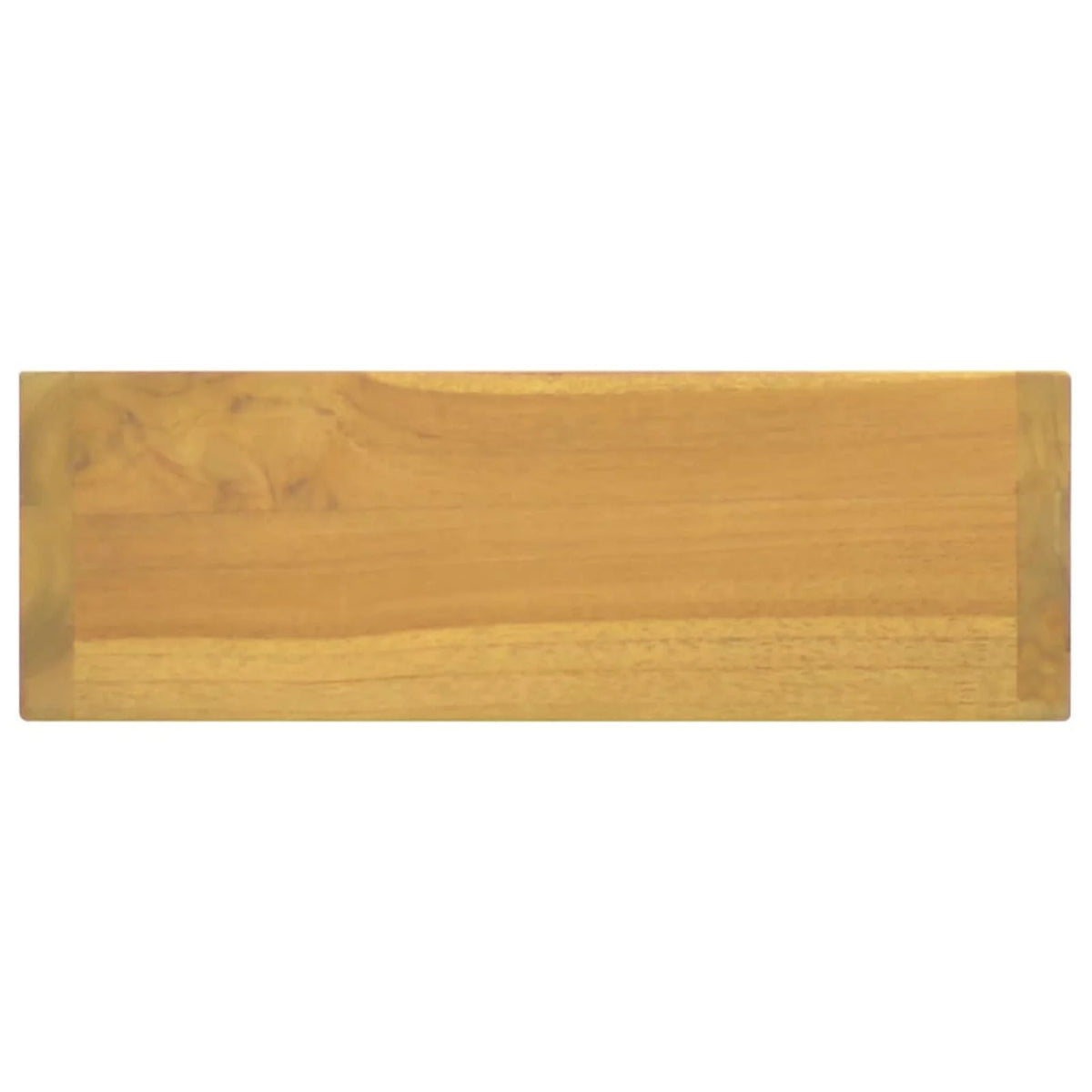 Wall Mounted Teak Wood Mirror Cabinet with Open Shelf N92169