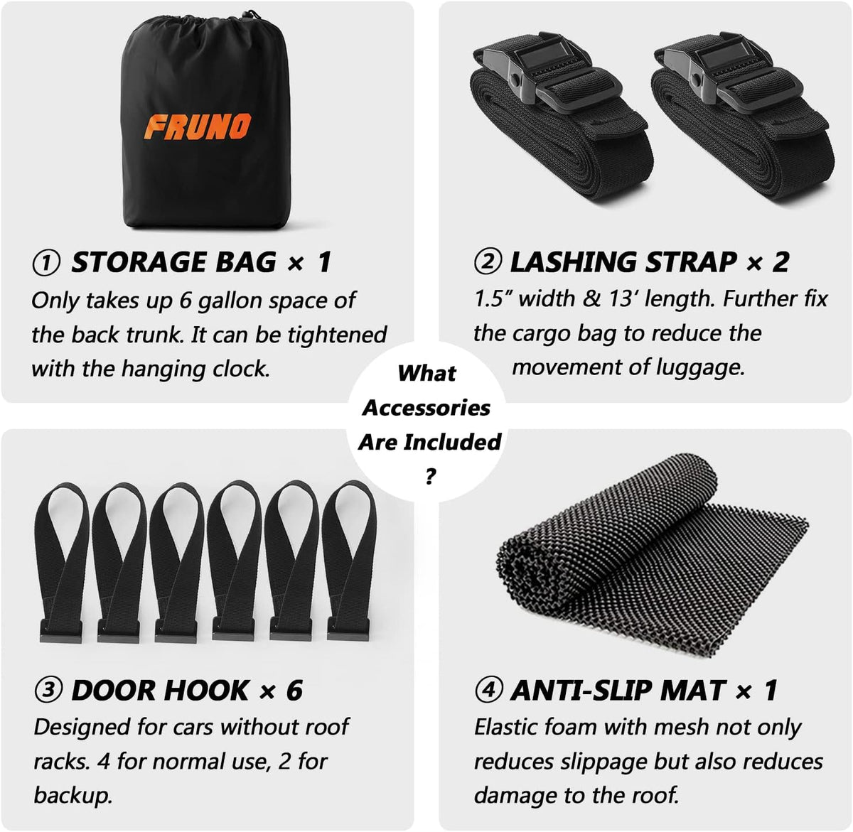 15 CUFT Waterproof Rooftop Cargo Carrier J416568