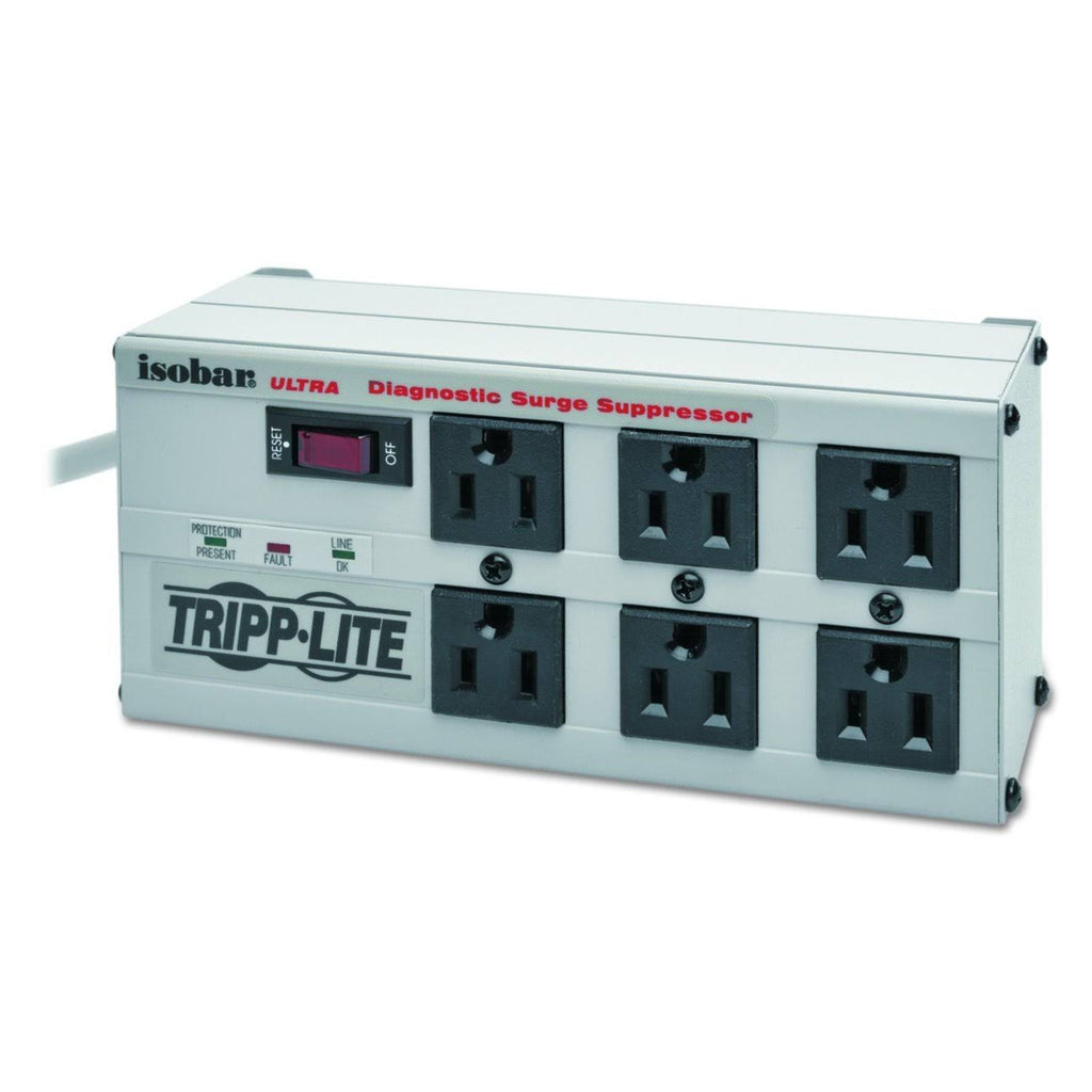 6 Outlet Surge Protector Power Strip 6ft Cord U18576