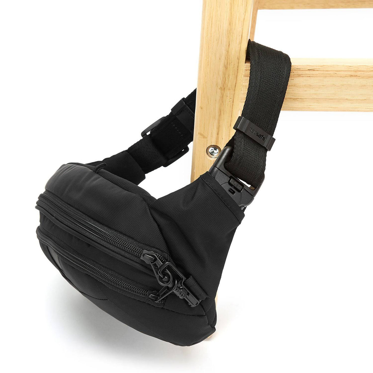 Black Anti-Theft Hip Pack Q440196