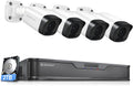 4K PoE Security Camera System with 4TB Hard Drive, 8pcs Wired 8MP Outdoor PoE IP Cameras, 8CH NVR Kit Y941