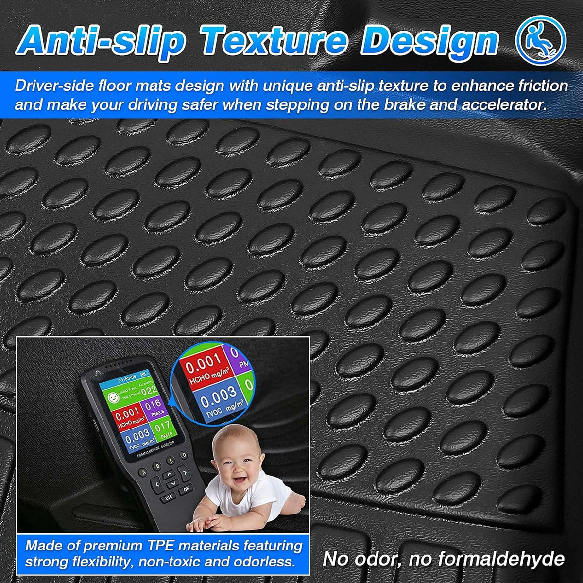 All Weather Floor Liners for Ford Ranger Super Crew TPE F252