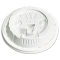 White Plastic Lids for Foam Cups, 1000/CTN L16163