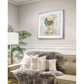 Teal Tree Framed Giclee Print 32 x 32 A89113