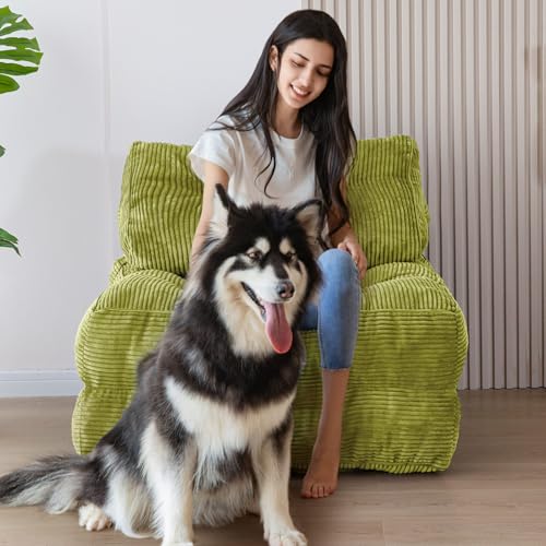 Folding Sofa Bed Convertible Sleeper Chair with Pillow Dark Grey E991385