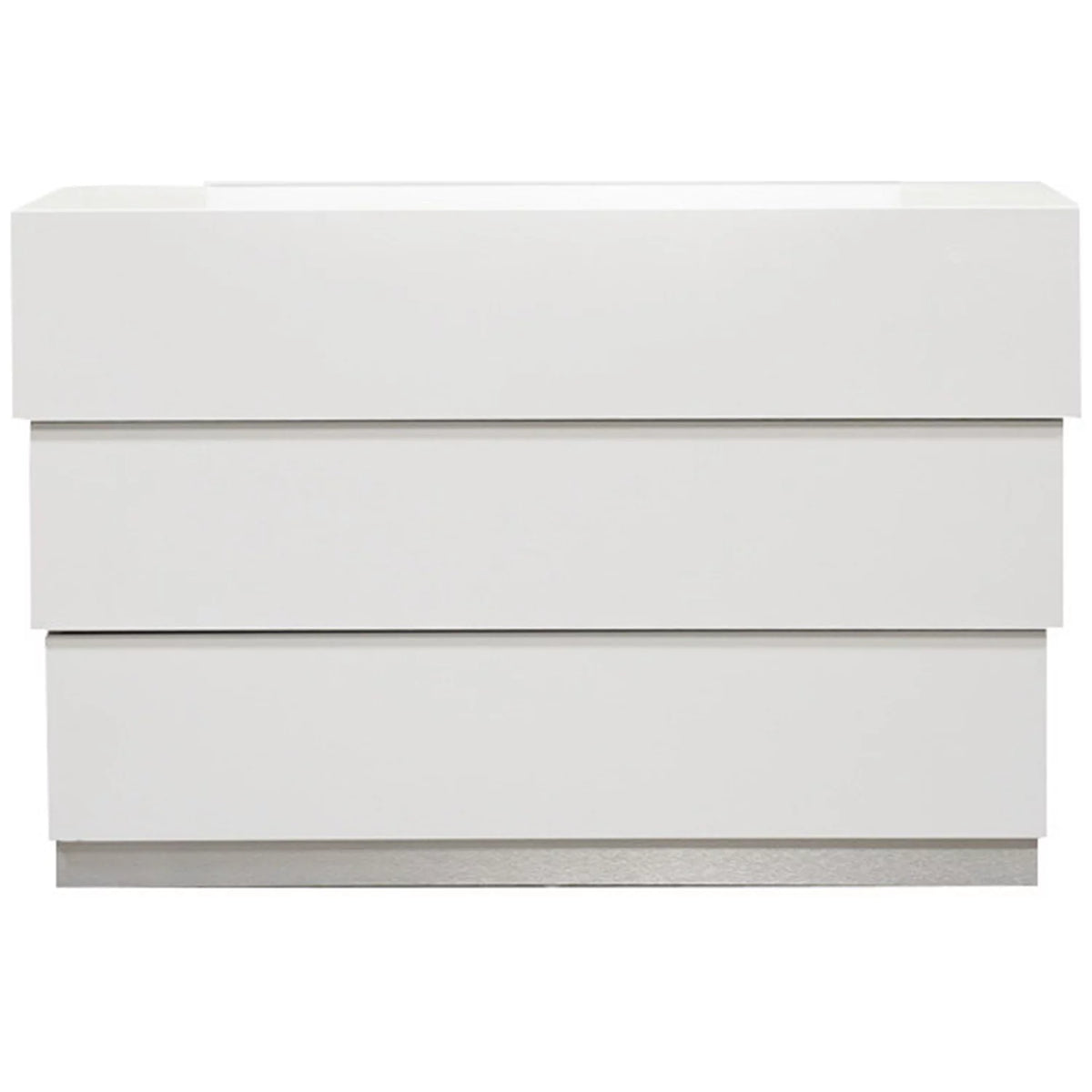 White 3-Drawer Wood Dresser C59506