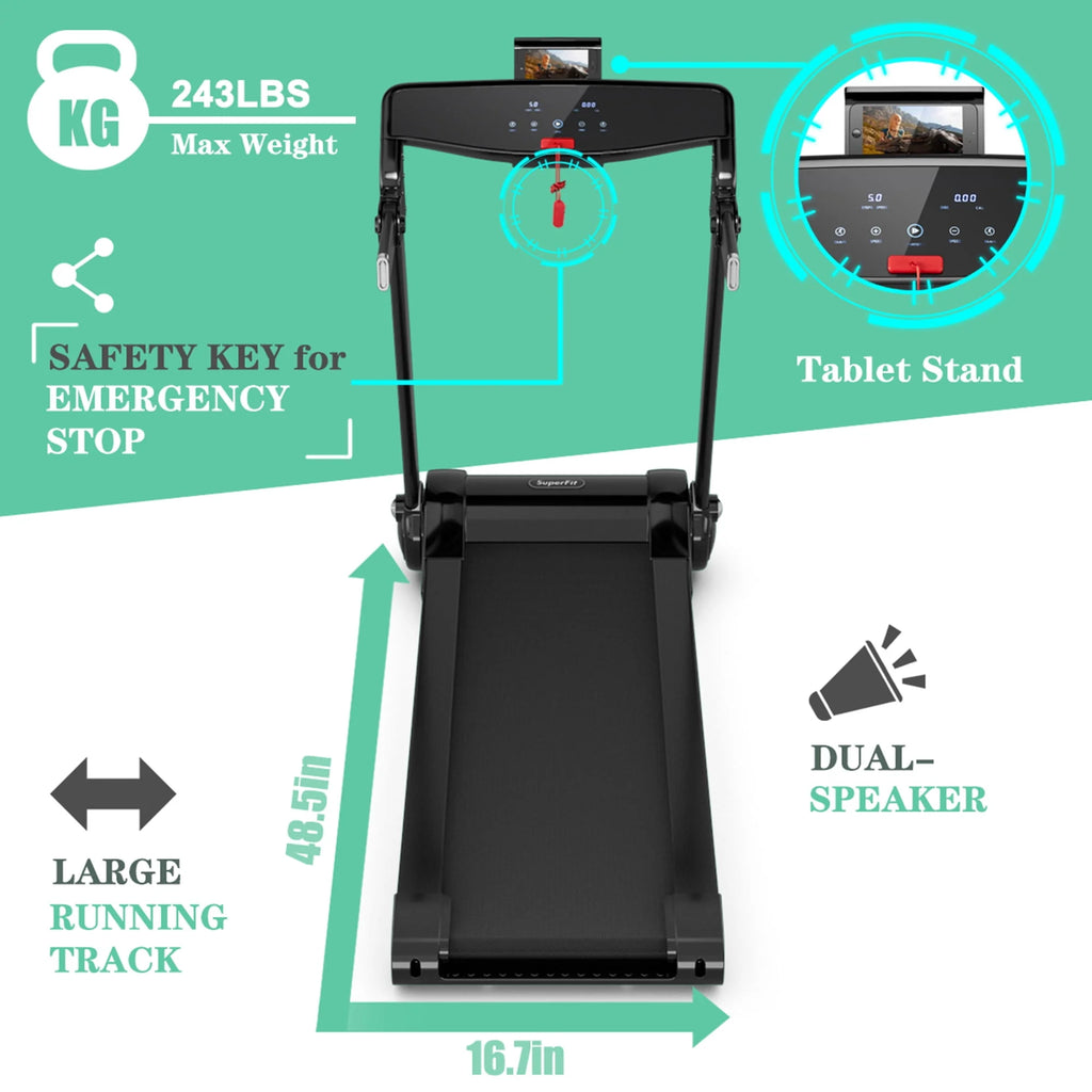 Folding Electric Treadmill 3.0HP Exercise Running Machine G170388