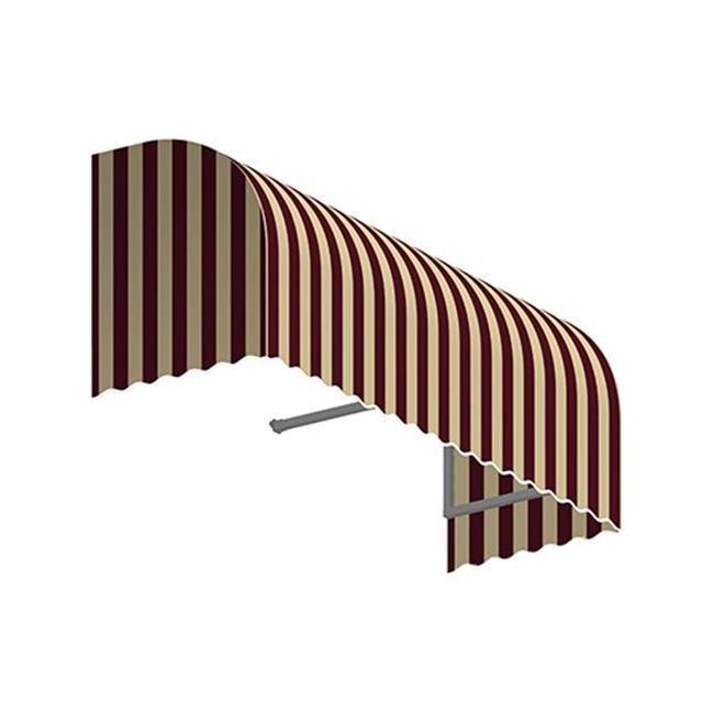 Burgundy & Tan Window & Entry Awning W176
