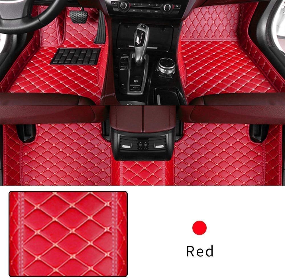 Custom Car Floor Mat XPE Leather Black Beige J9963
