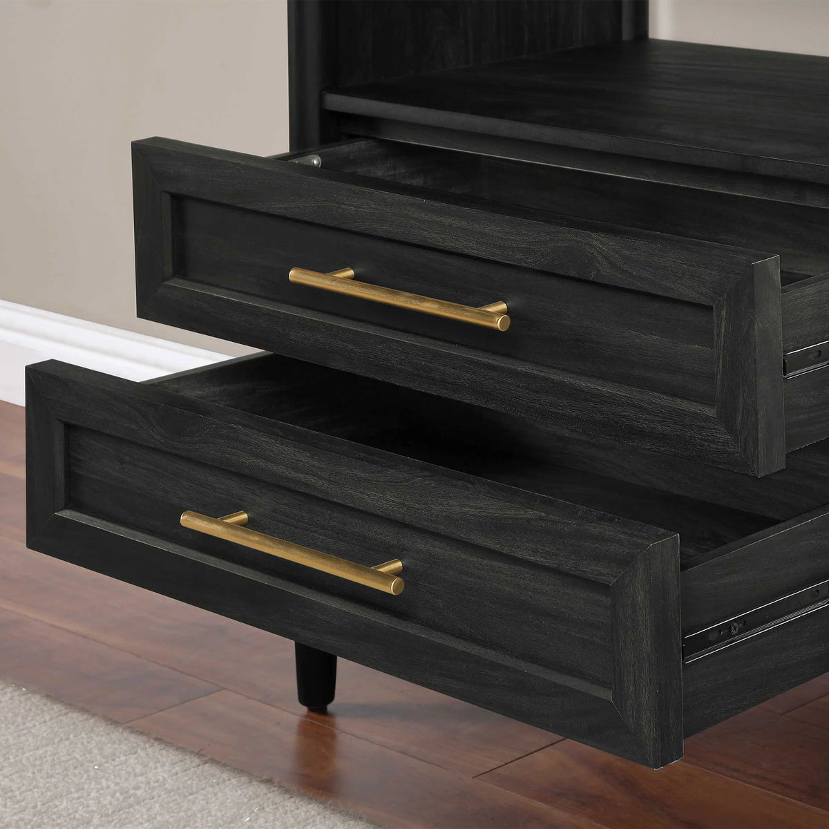 4-Shelf Bookcase with Storage Drawers N760