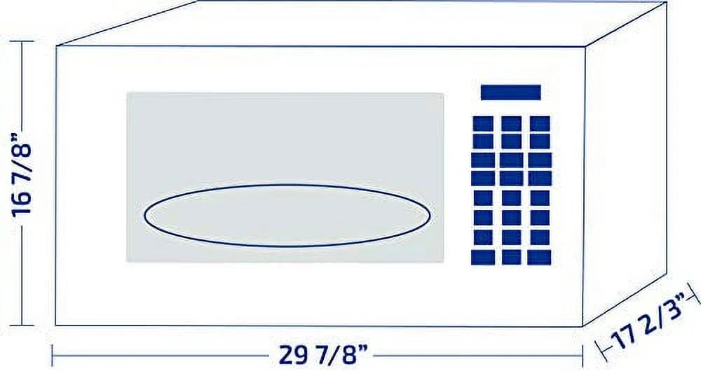 30" Over the Range Microwave 1.6 cu. ft. 1000 Watts White T44510
