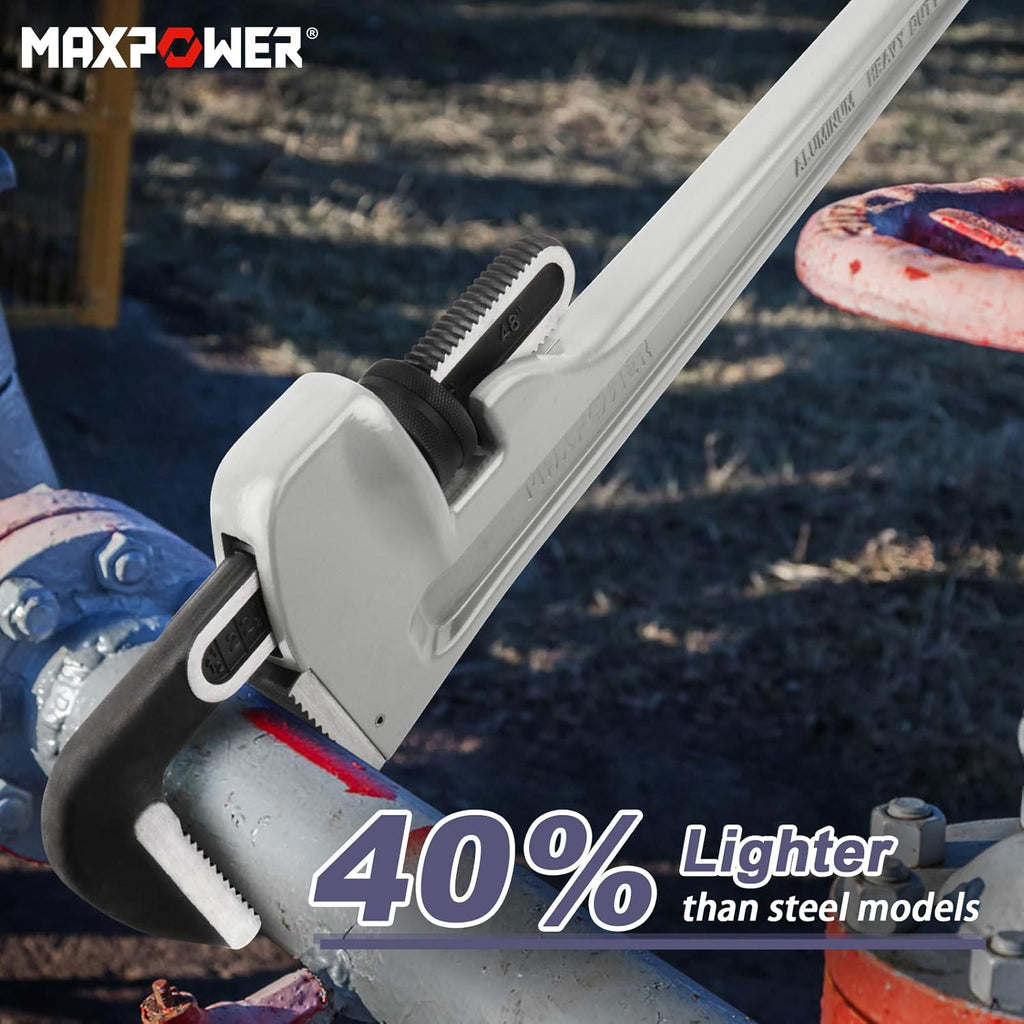 48-inch Aluminum Straight Pipe Wrench T444779