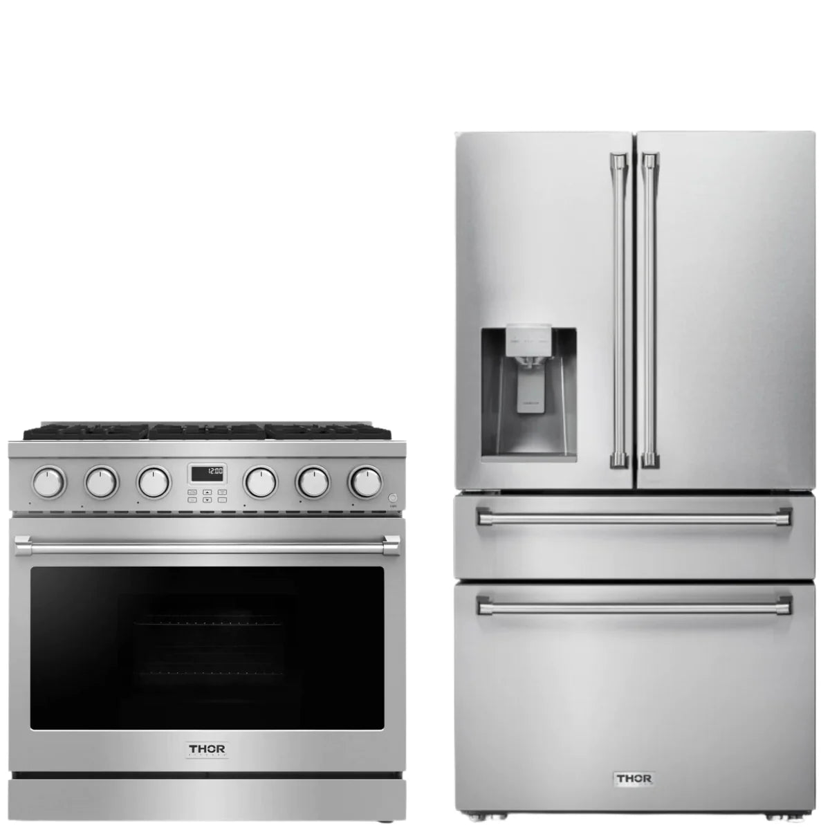 36 Gas Range and Refrigerator W3910
