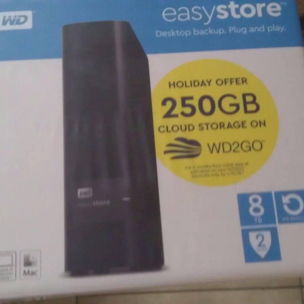 8TB External USB 3.0 Hard Drive Black U570006