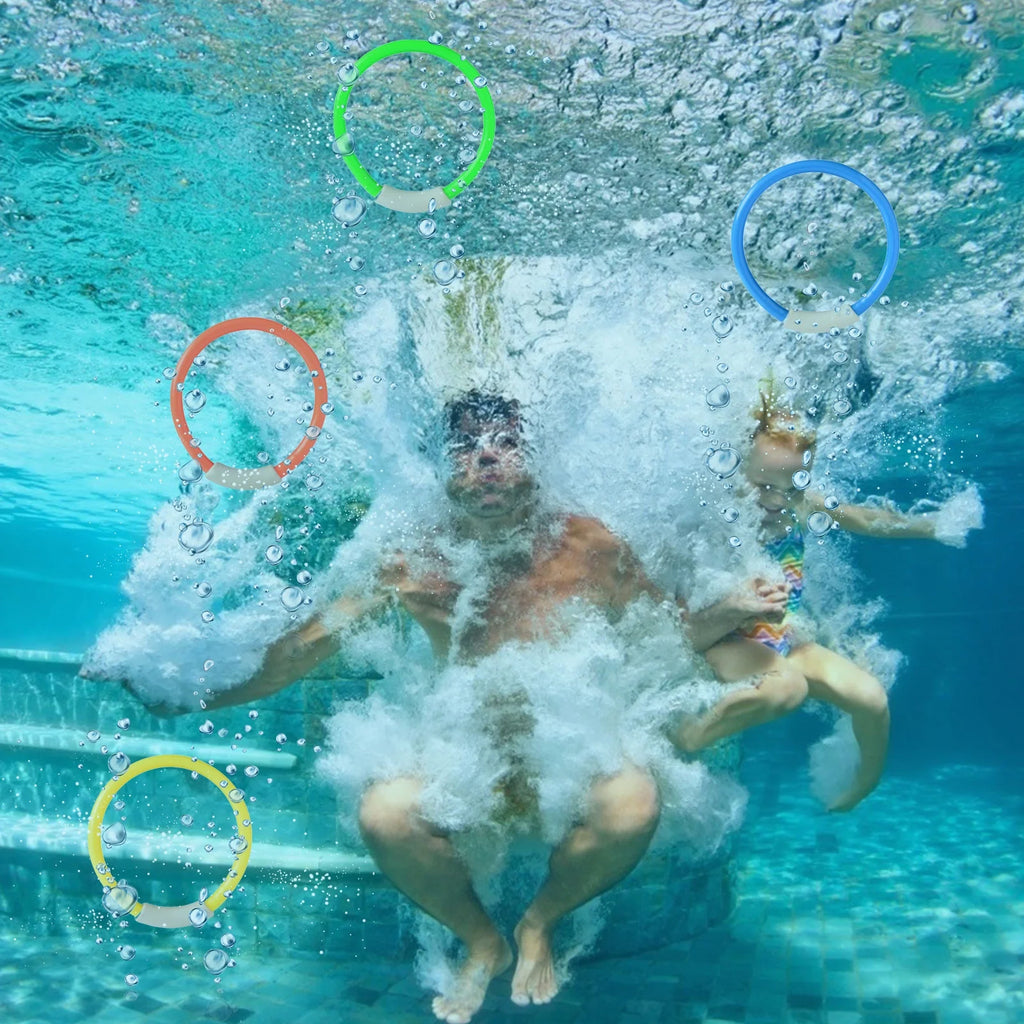 Colorful Pool Sink Ring Toy for Kids K22936