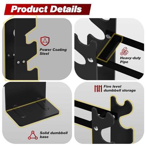 5 Tier Dumbbell Rack Stand K529519