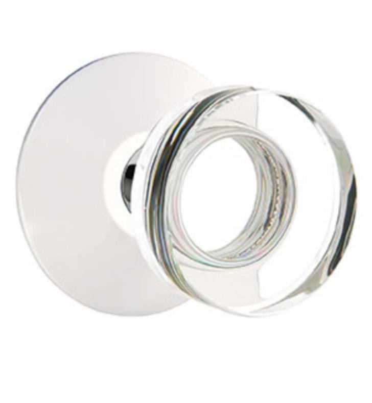 Satin Brass Double Dummy Knob with Modern Rose W416