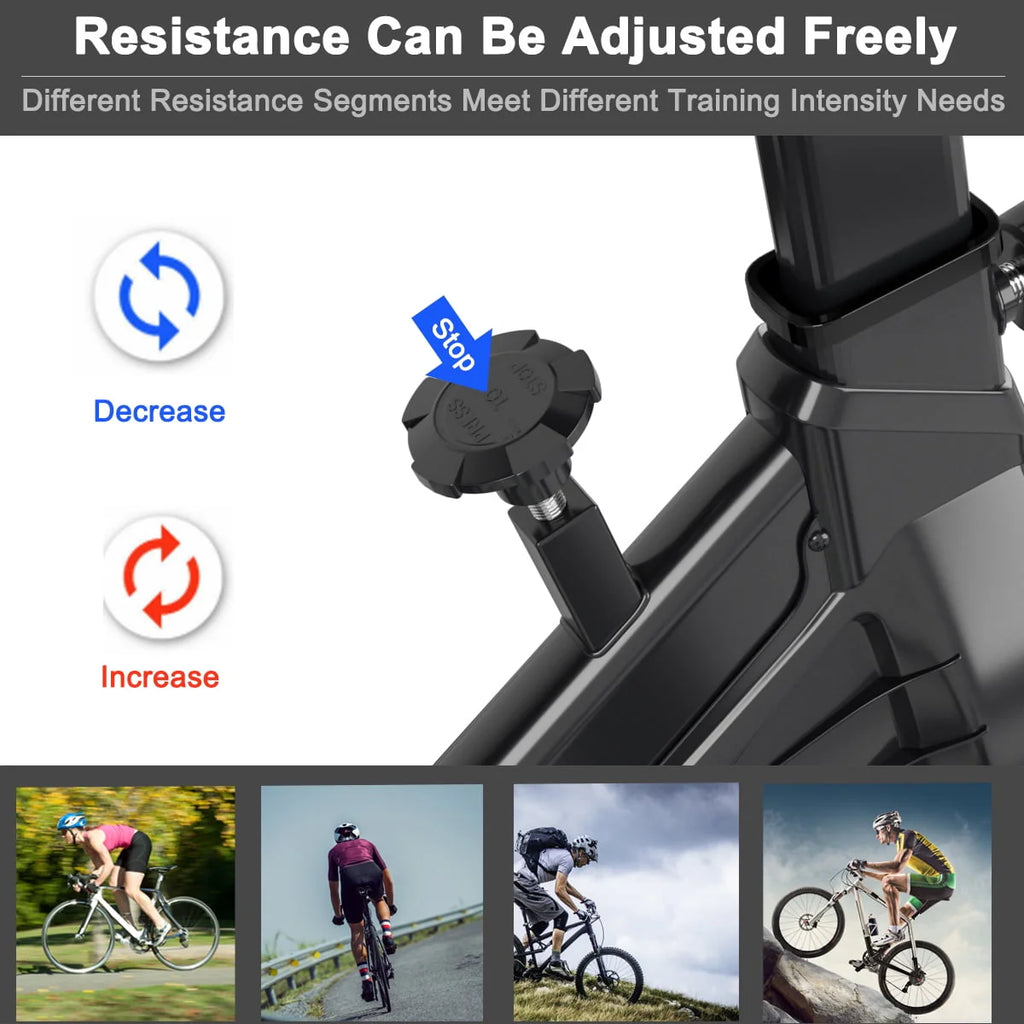 Indoor Cycling Stationary Bike Belt Drive Adjustable Resistance J685344