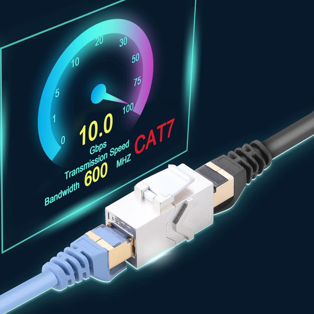 Cat7 Shielded RJ45 Keystone Jack 10 PCS M871