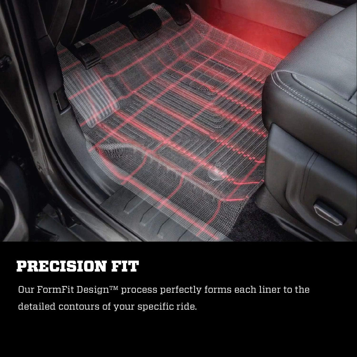 Black Front & 2nd Seat Floor Liners 3 Pcs Y349703