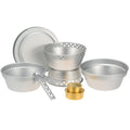 Portable Camping Cookware Mess Kit with Stand Pot Pan Cooking Set J9138