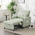 Mint Green PU Leather Sleeper Chair Sofa Bed X380