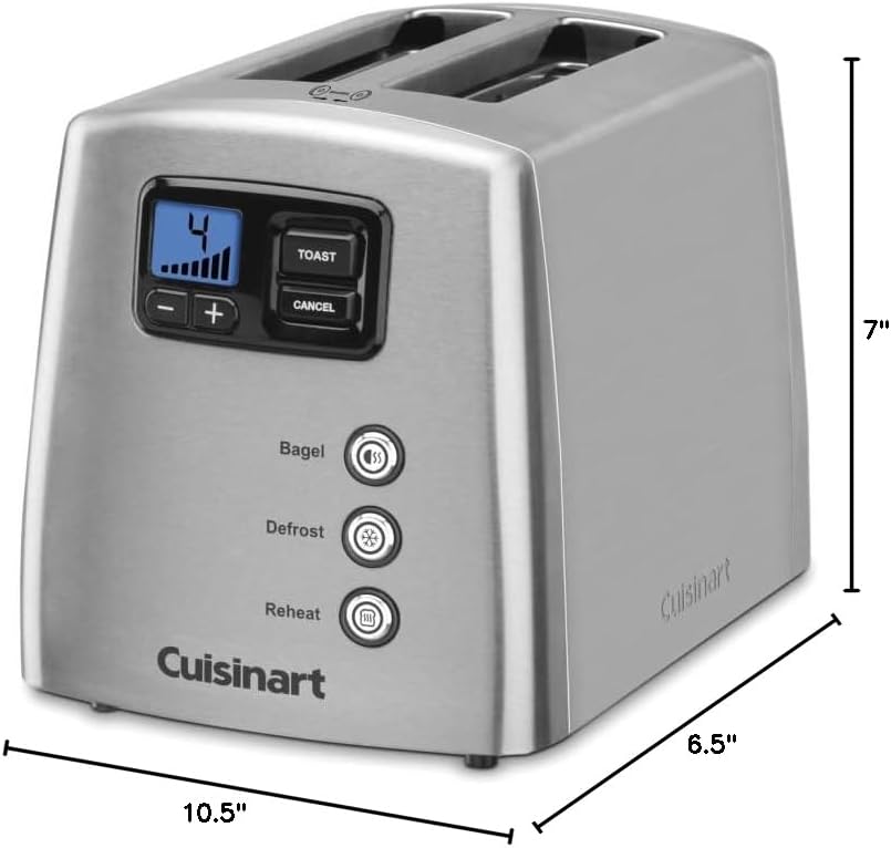 Brushed Stainless Steel 2-Slice Toaster Y50207