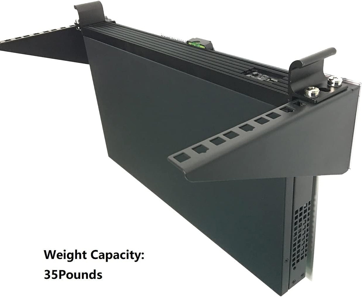 2U Light-Loading Foldable 19 Inches Cold Rolled Steel Vertical Wall Mount Rack N8779