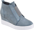 Womens Round Toe Wedge Sneakers O25163