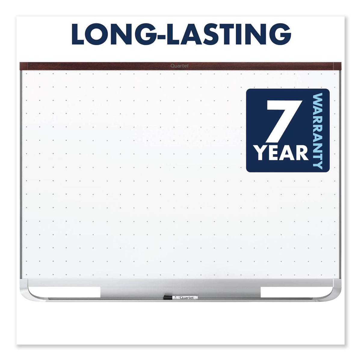 Whiteboard - wall mountable - 48 in x 35.98 in - white - mahogany frame G813