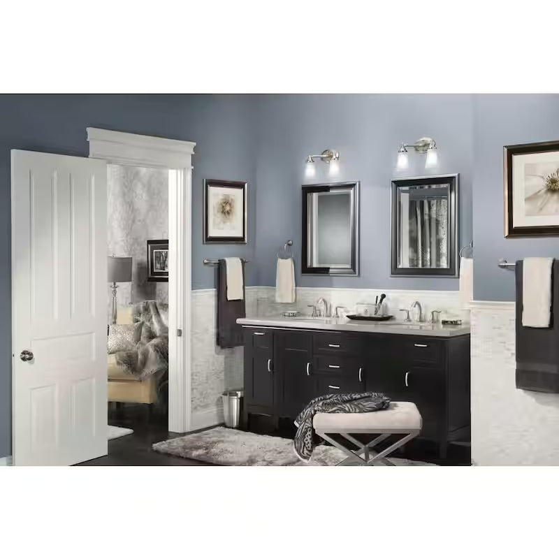 8 in. Widespread 2-Handle Bathroom Faucet Trim Kit in Brushed Nickel P313