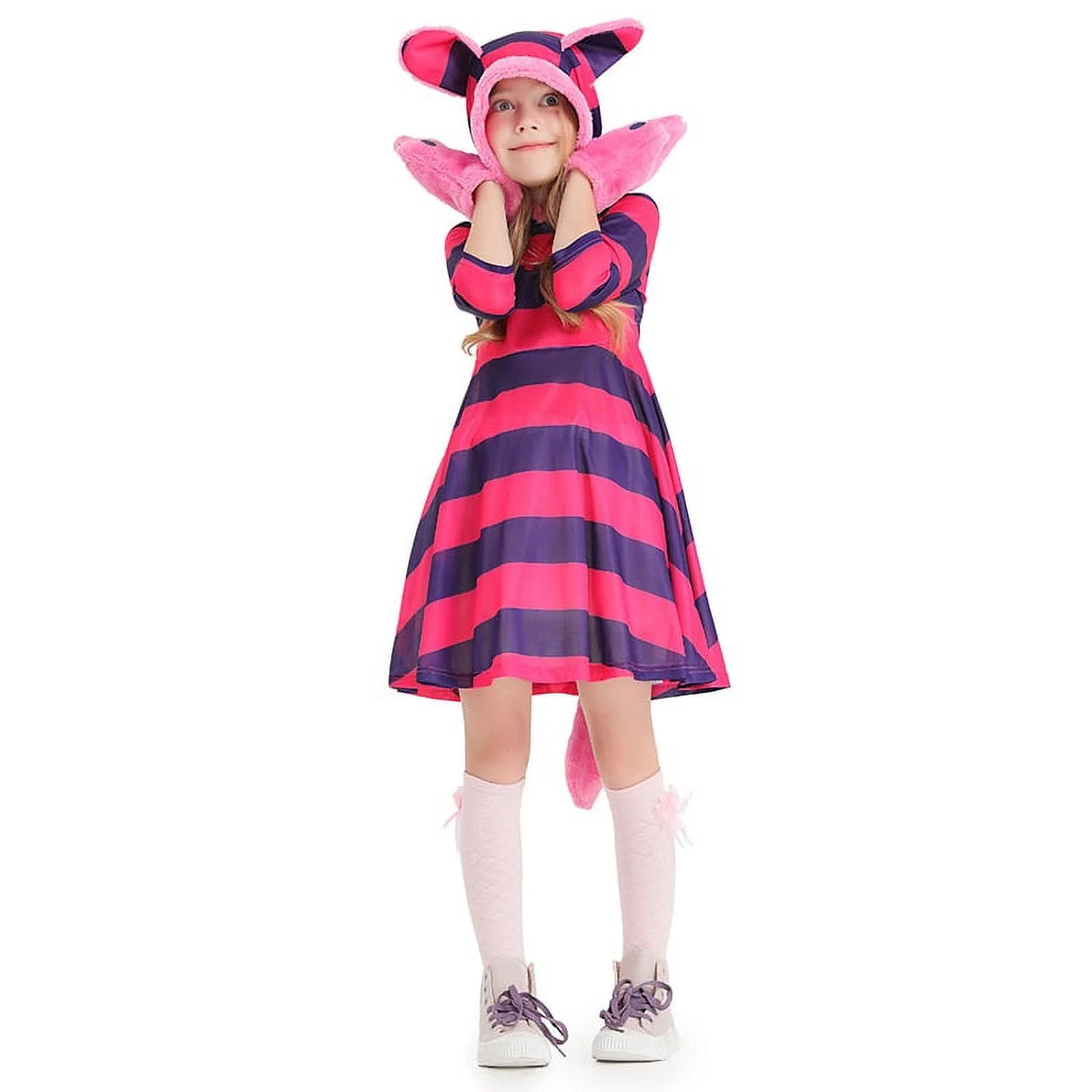Girl's Cat Costume with Plush Paw K8786