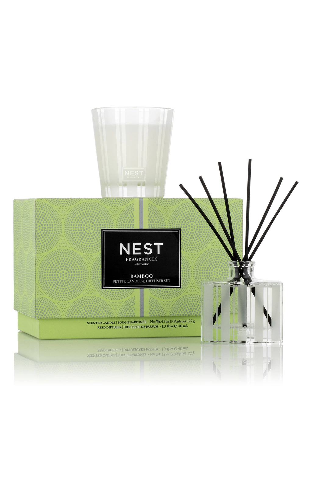 Bamboo Petite Candle & Diffuser Set W4625