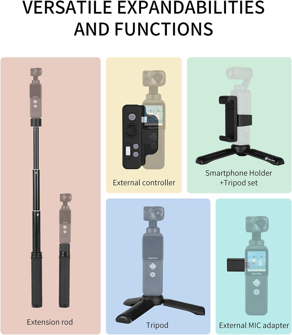 4K Video Action Camera with 3-Axis Gimbal Stabilized U9654