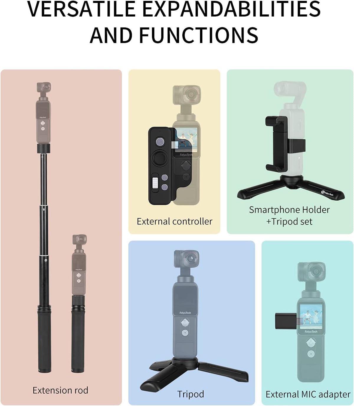 4K Video Action Camera with 3-Axis Gimbal Stabilized U9654